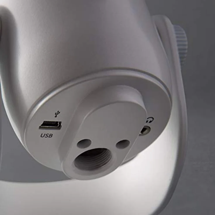 Blue Yeti USB-Mikrofon für Aufnahme und Streaming auf PC und Mac, verstellbares Stativ, Plug und Play - Weiß – Bild 8