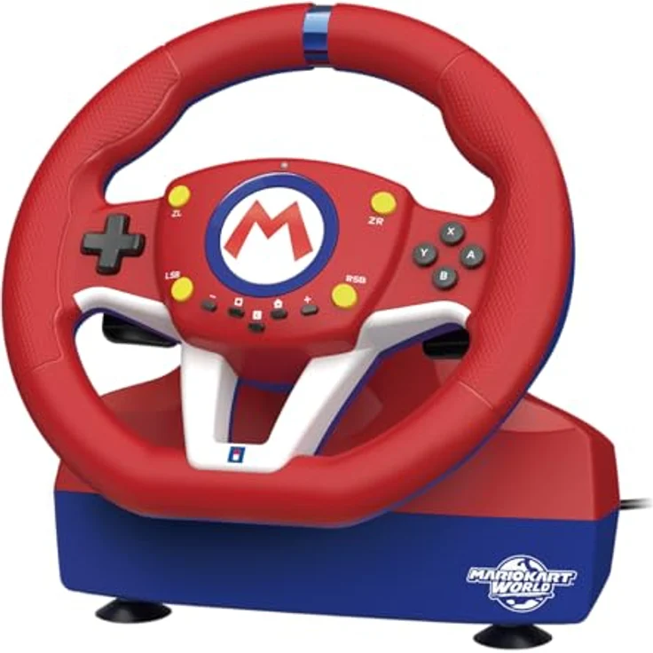 HORI Mario Kart Racing Wheel Pro Mini für Switch 2, kabelgebundenes Lenkrad mit ergonomischem Design, Pedalen und anpassbarer Empfindlichkeit – Bild 2