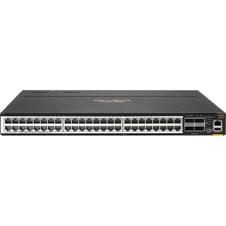 Aruba 8360-48XT4C V2 FB 3F STOC, Netzwerk Switch mit 48 Ports, cloud-native Architektur und automatisierten Analysen