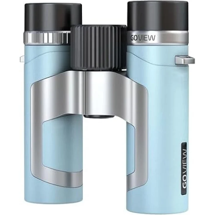GoView ZOOMR 8x26 kleines, leichtes Fernglas (8-Fach Zoom, Magnesiumgehäuse, inkl. Smartphone-Adapter & Zubehör) Miami Blau – Bild 2