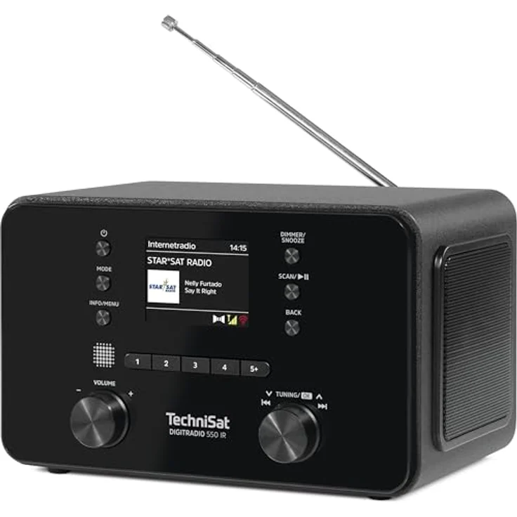 TechniSat DIGITRADIO 550 IR - Stereo Internetradio (DAB+, UKW, WLAN, Bluetooth, App-Steuerung, Wecker), schwarz – Bild 2
