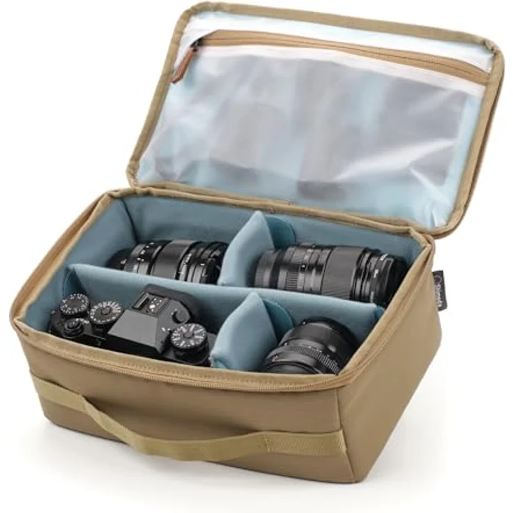 Shimoda Core Unit - Soft - Medium - Kamera-Zubehör für Kompaktkameras mit Reißverschluss, durchsichtigen Taschen und AirTag-Kompatibilität – Bild 3