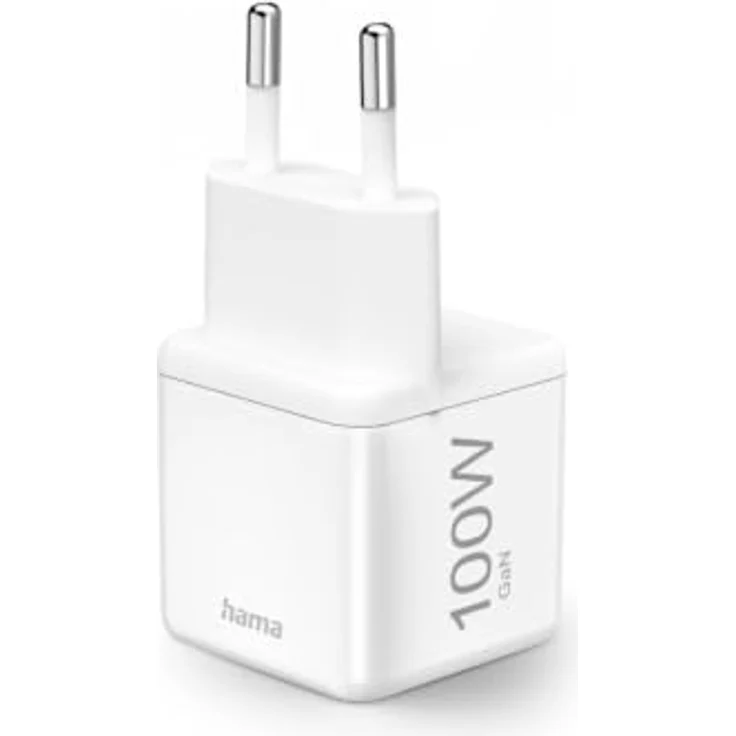 Hama Super-Mini-Charger, Schnellladegerät GaN, USB-C, PD 100 W, Weiß – Bild 5