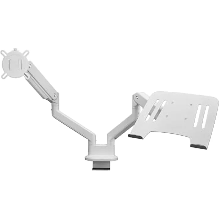 One For All Universal-Laptophalter (DM0010), Kompatibel mit Universal-Desktop-Monitorhalterungen, inklusive Sicherheitsleiste und Sicherheitsriemen, einfache Montage – Bild 4