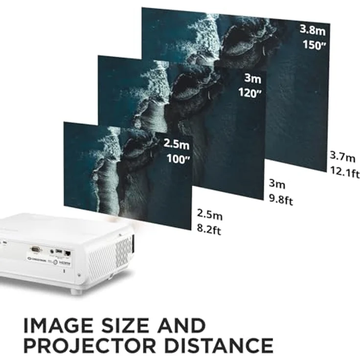 ViewSonic PX749-4K UHD Heimkino & Gaming Beamer (4K, 4.000 ANSI Lumen, 5ms ultraschneller Eingang, USB-C, entworfen für Xbox) weiß – Bild 5