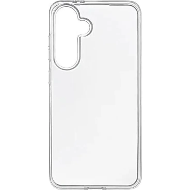 Essentials Recycled TPU Back Cover für Samsung Galaxy S24 FE, transparent, kompatibel mit kabellosem Laden