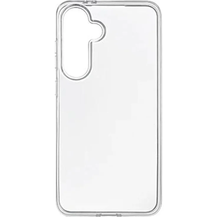 Essentials Recycled TPU Back Cover für Samsung Galaxy S24 FE, transparent, kompatibel mit kabellosem Laden