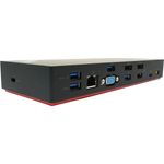 Lenovo 03X7538 Notebook-Dockingstation & Portreplikator Verkabelt Thunderbolt 3 Schwarz - Schnelle Datenübertragung, 4 erweiterte Bildschirmanschlüsse, stabile Netzwerkverbindungen