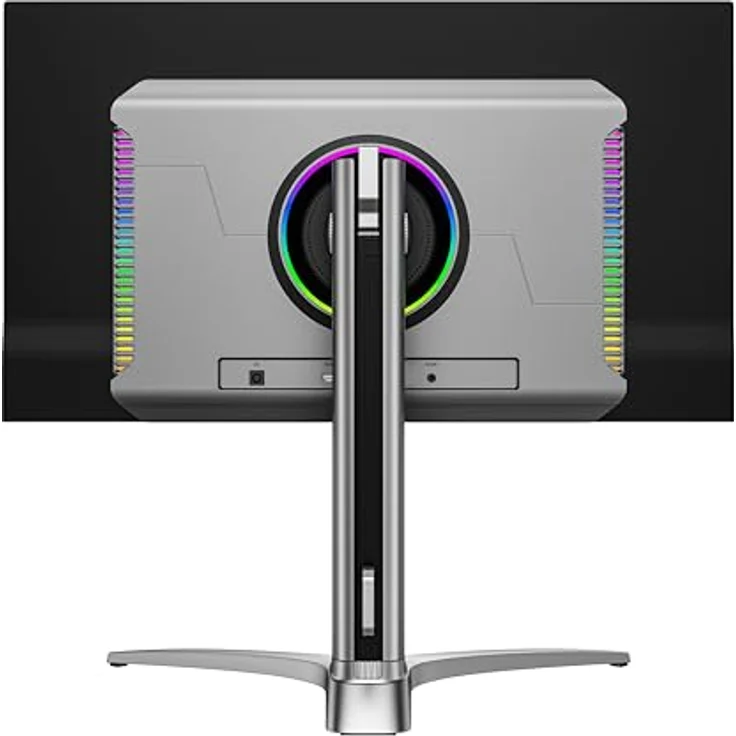 LC-POWER LC-M27UO – 26,5" QD-OLED 4K Gaming-Monitor, 240 Hz, 0,03 ms, HDMI 2.1, DisplayPort, KVM-Funktion, RGB-Beleuchtung, höhenverstellbar – Bild 4