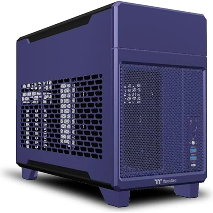 Thermaltake TR100 Mini Tower, super kompakt für Mini ITX Mainboards, Future Dusk, unterstützt Grafikkarten bis 360 mm und AiO-Wasserkühlungen bis 280 mm – Bild 1