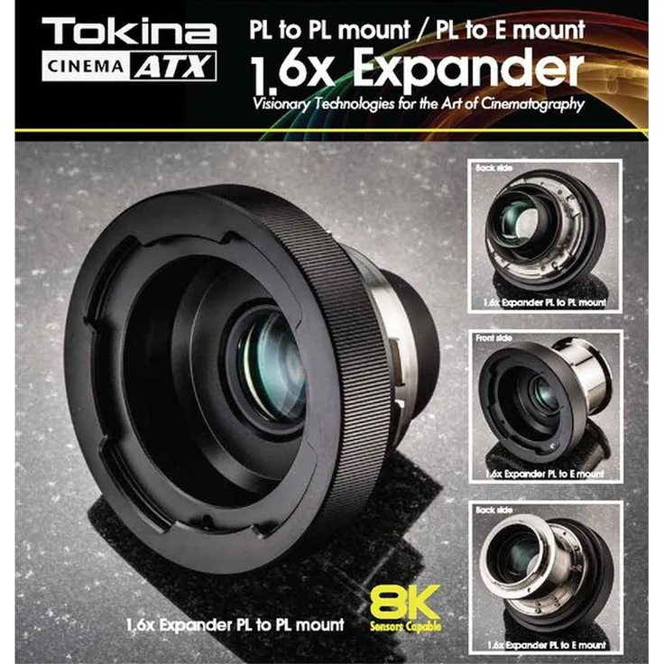 Tokina 1.6x Expander PL to E-Mount (PL), Objektivkonverter für Super35 PL-Objektive, schwarz
