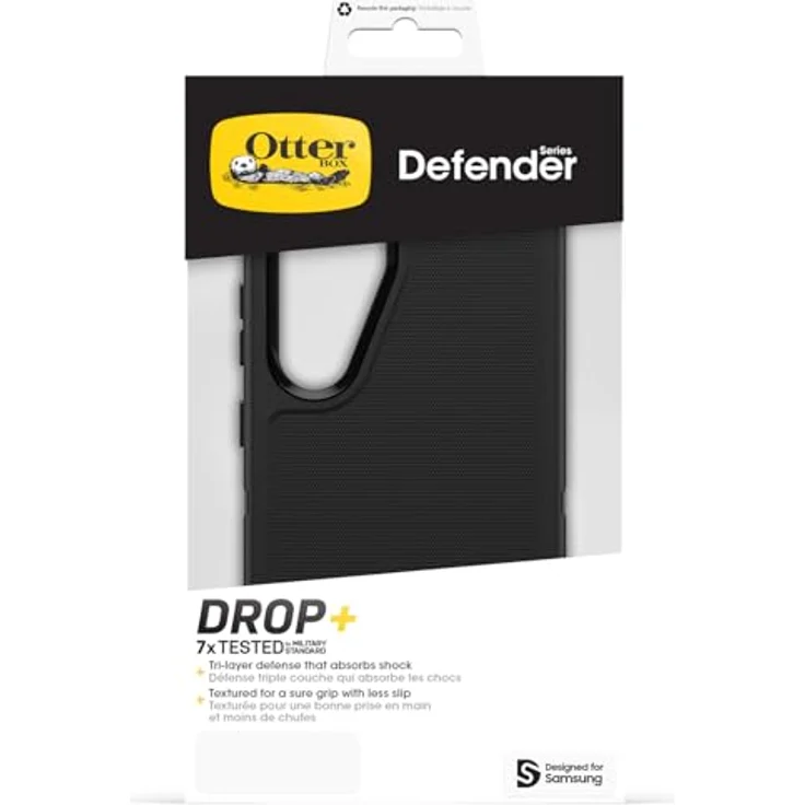 OtterBox Defender Hülle für Samsung Galaxy S25, stoßfest, sturzsicher, Ultra-robust, schützende Hülle, 7X getestet nach Militärstandard, Schwarz – Bild 5