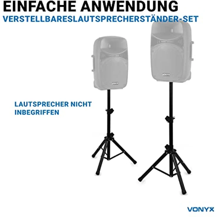 Vonyx LS02K Kompaktes Lautsprecherständer-Set – Bild 8