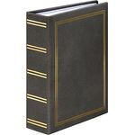 Hama Einsteckalbum London 13x18 cm (Fotoalbum für 100 Bilder im Format 13 x 18 cm, Fotobuch zum Einstecken) grau