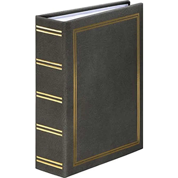 Hama Einsteckalbum London 13x18 cm (Fotoalbum für 100 Bilder im Format 13 x 18 cm, Fotobuch zum Einstecken) grau