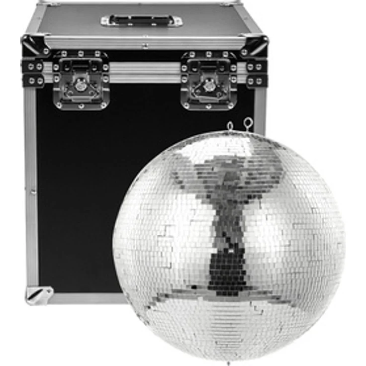 Varytec Mirror Ball 40, Spiegelkugel mit 40 cm Durchmesser + Flyht Pro Transportcase