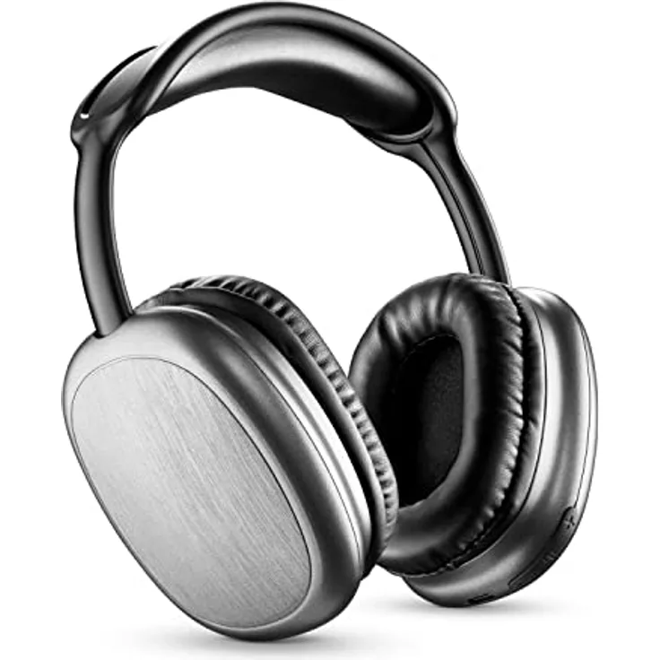 Music Sound | Bluetooth-Kopfhörer MAXI2 | Kopfhörer Around Ear Bluetooth 5.0 - Play Time 22h - Charging 1,5h - Integriertes Mikrofon - Bedienelemente am Pavillon und verstellbarem Kopfband, Schwarz