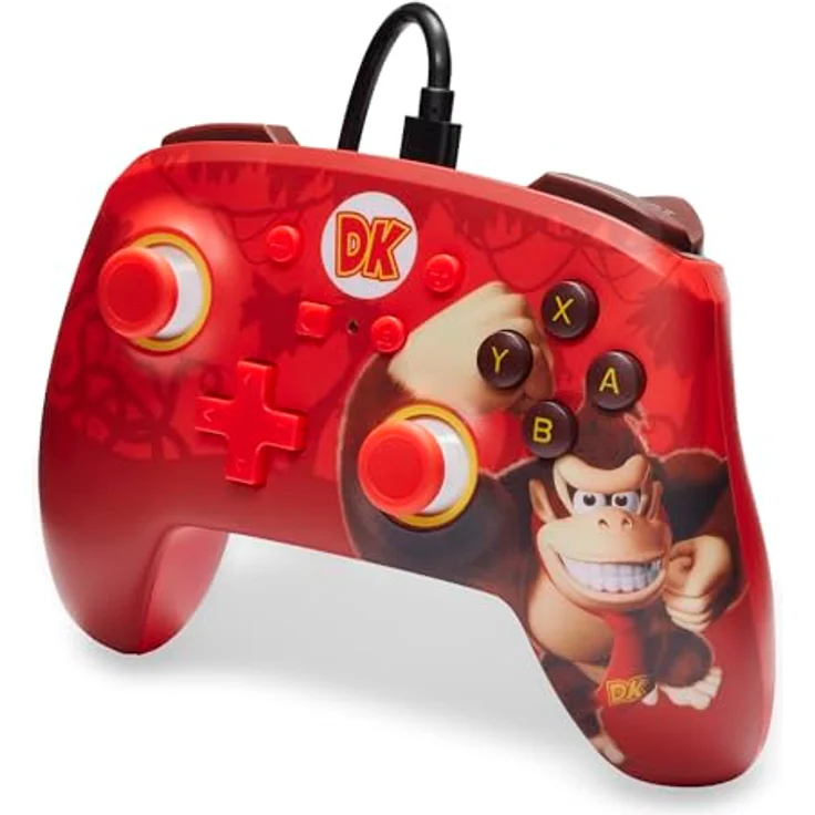 PowerA Verbesserter kabelgebundener Controller für Nintendo Switch - Donkey Kong Flex, Gamepad mit 3,5-mm-Audiobuchse, programmierbare Tasten, offiziell lizenziert – Bild 4