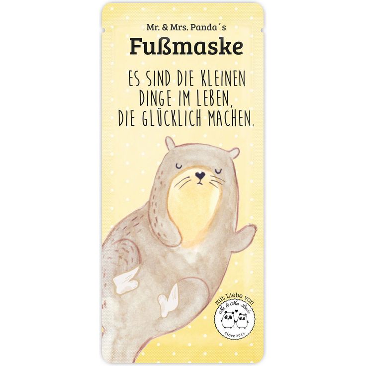 Mr. & Mrs. Panda pflegende Fußsockenmaske Orange