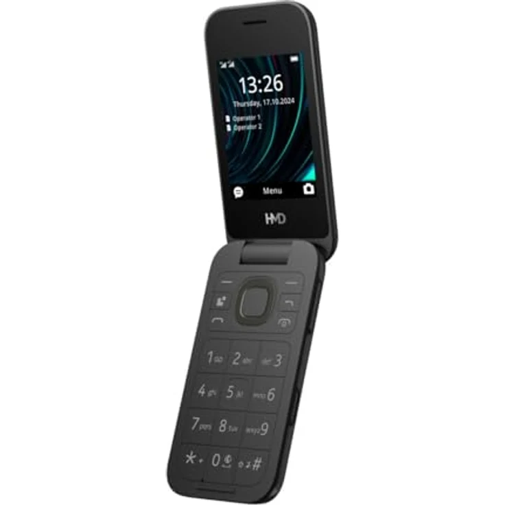 HMD Global Nokia 2660 Flip Black (1GF033CPH1L02), kompaktes Tastenhandy mit 2,8 Zoll Bildschirm – Bild 2