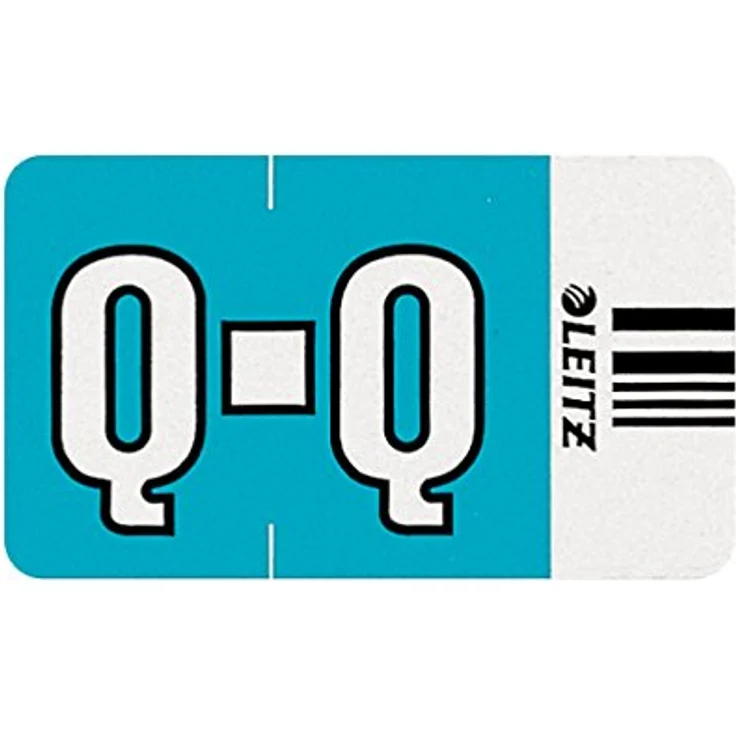 LEITZ Aktenordner LEITZ Buchstabensignal Orgacolor "Q", auf Rolle, blau – Bild 2