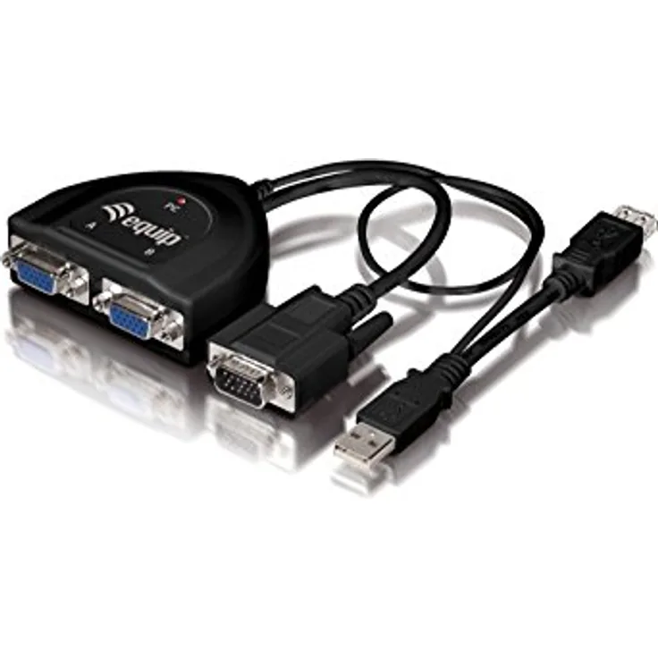 Equip Splitter 2-Port VGA 450MHz Schwarz