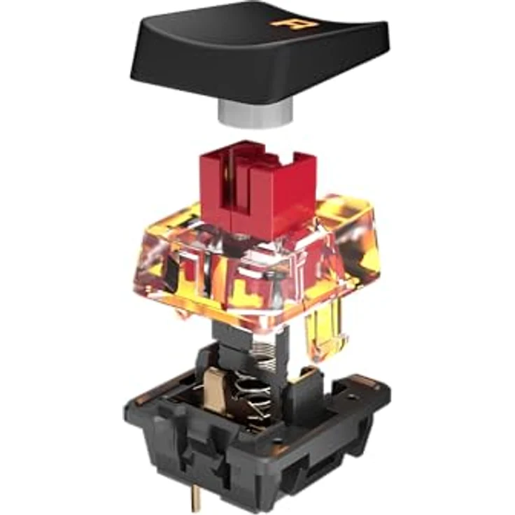 Turtle Beach Vulcan TKL - Mechanische Titan Switch PC-Gaming-Tastatur mit AIMO RGB-Beleuchtung, eloxierter Aluminium-Abdeckplatte, und linearem TITAN Switch – Bild 4