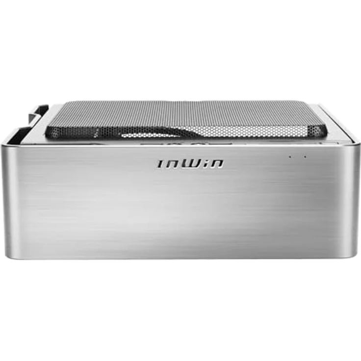 In Win Chopin MAX Mini-ITX Gehäuse, 200 W 80+ Gold, silber, Platz für 2x 2,5-Zoll-SSDs, inklusive USB 3.2 Gen 2x2 Type-C – Bild 4