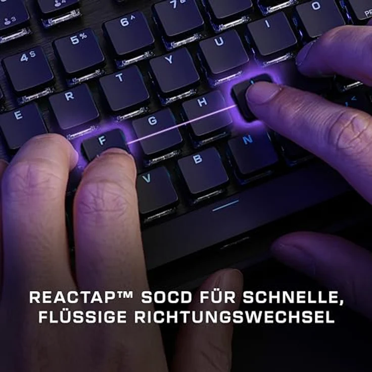 Turtle Beach Vulcan II TKL, RGB Tenkeyless Mechanische Gaming-Tastatur für PC – Hot-Swap-fähige lineare Schalter, Lautstärkeregler, Geräuschdämpfung, Anti-Ghosting – Bild 5