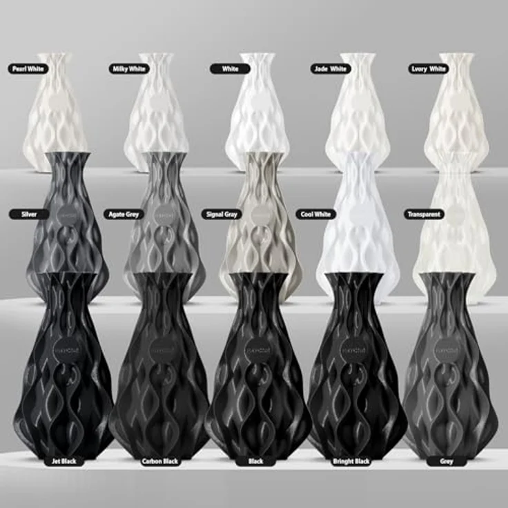 ERYONE PLA Filament 1.75 mm, 3D Drucker Filament mit Maßgenauigkeit +/- 0,03 mm, 1 kg Spule, schwarz, tangle-free – Bild 3