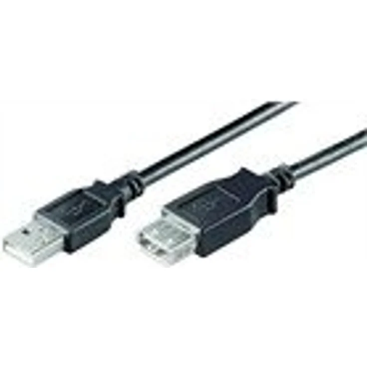Pro USB 2.0 Verlängerungskabel A/A, 0.3m, 4-polig, Schwarz – Bild 3