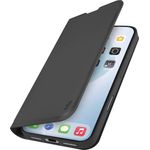 Sbs mobile Wallet Smooth Flip Cover für Apple iPhone Air, Klapphülle mit Ständer, Schwarz, TEWALIP1766K