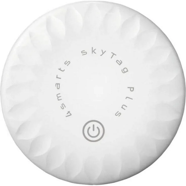4smarts SkyTag Plus, Tracker mit präziser Ortung, wetterfest, Bluetooth 5.3, 2er Set, Weiss