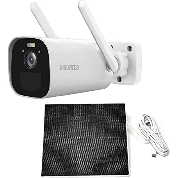 INKOVIDEO INKO-MCX-B5 Intelligente 100% kabellose 4G Überwachungskamera mit Akkubetrieb, PIR-Sensor, Menschenerkennung, Nachtsicht in Farbe – Bild 2