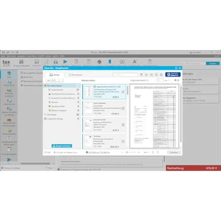 Buhl Data Service tax 2026, Steuersoftware für Steuerjahr 2025 mit ELSTER, kostenfreien Updates und Telefon-Support – Bild 8