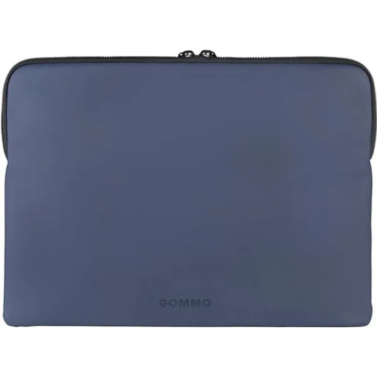 TUCANO GOMMO - Sleeve für 14 Zoll Laptop und MacBook Air 15 Zoll, gummiertes Material - Blau