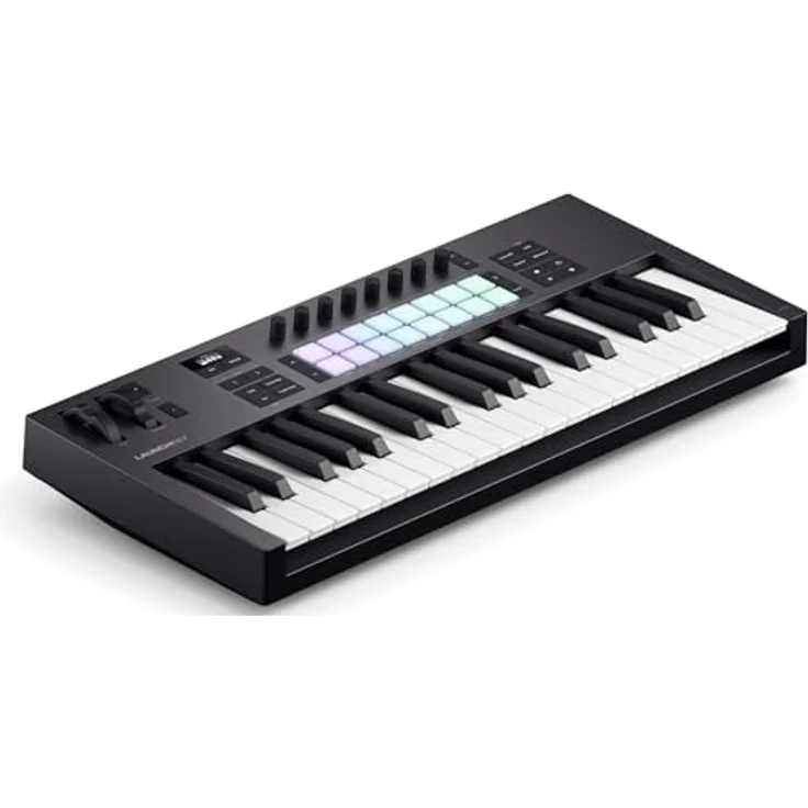 Novation Launchkey 37 [MK4] MIDI-Controller-Keyboard mit DAW-Integration, 37 Tasten, 8 Drum-Pads und Arpeggiator, inkl. Musikproduktions-Software-Bundle – Bild 1