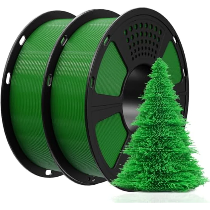 GEEETECH PETG Filament 1,75 mm, 2 kg, Grün, hohe Festigkeit, verwicklungsfrei, korrosionsbeständig für 3D Drucker – Bild 1