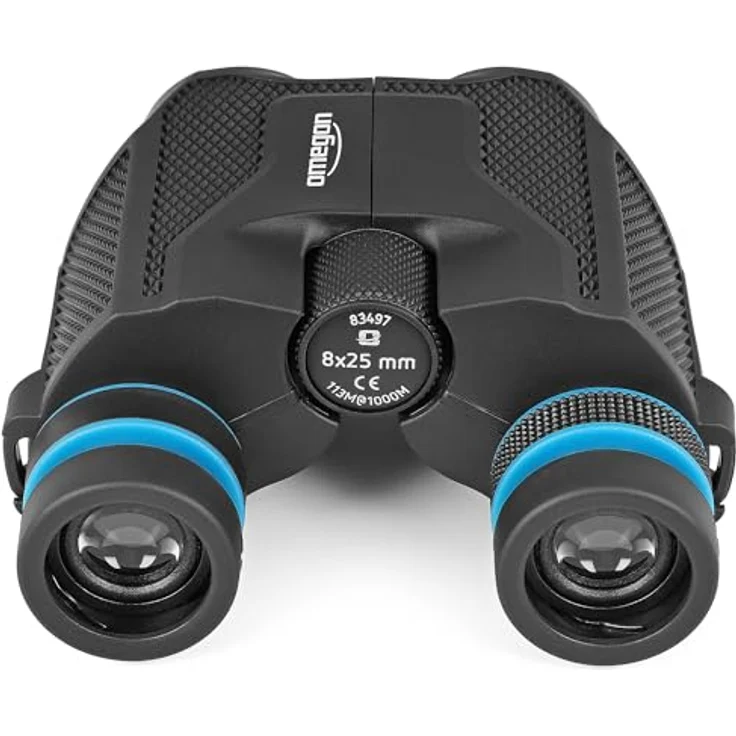 Omegon Curiosity 8x25 Fernglas, kompaktes Outdoor-Fernglas mit rutschfester Gummiarmierung und vollvergüteter Optik – Bild 5