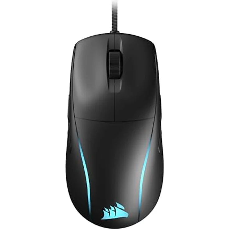 Corsair M75 Wired RGB Leichte FPS Gaming-Maus – 26.000 DPI – Austauschbare Seitentasten – PC – Schwarz – Bild 1