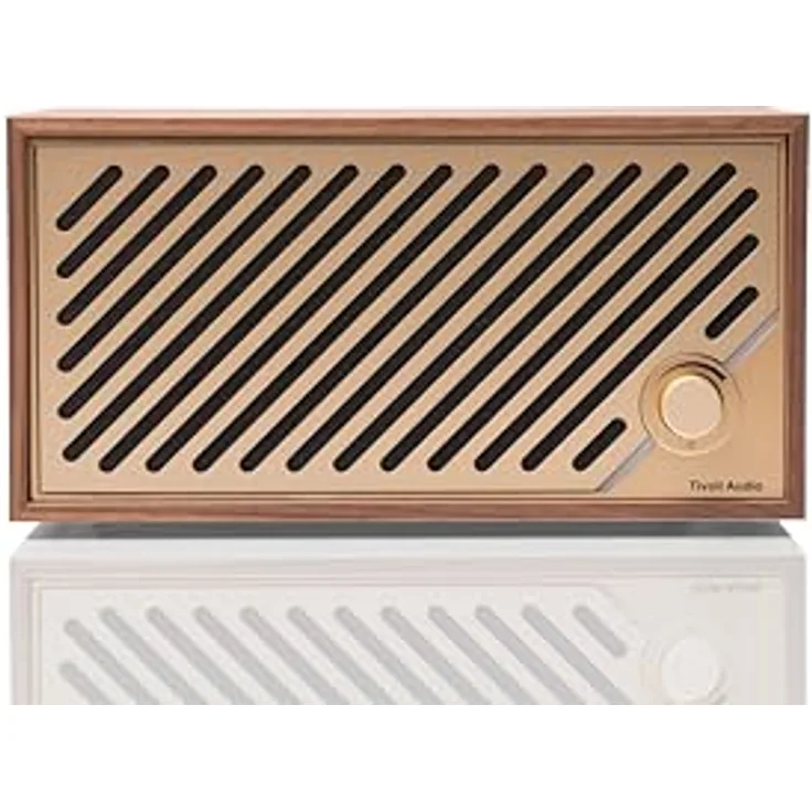 Tivoli Audio Model Two Digital (Walnut/Gold), elegantes Design und verbesserte Klangqualität