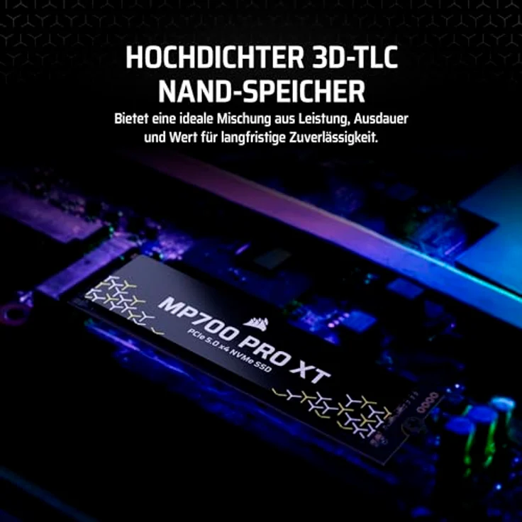 Corsair MP700 PRO XT 2TB (no heatsink) NVMe PCIe M.2 SSD (2000 GB, M.2, M.2 2280), SSD – Bild 6
