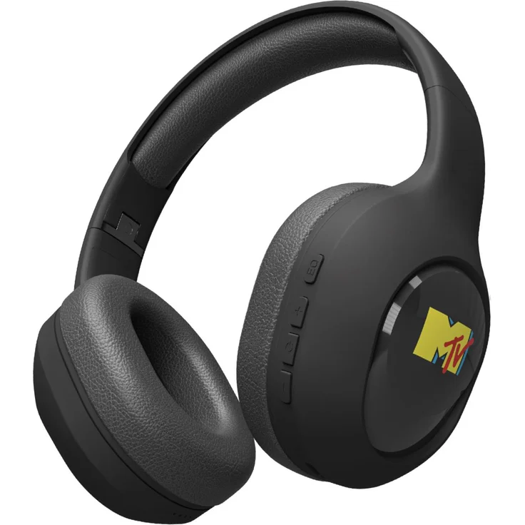 Jaz FUN TRACK, kabellose Kopfhörer mit Bluetooth 5.4, aktiver Geräuschunterdrückung und 100 Stunden Akkulaufzeit, Schwarz