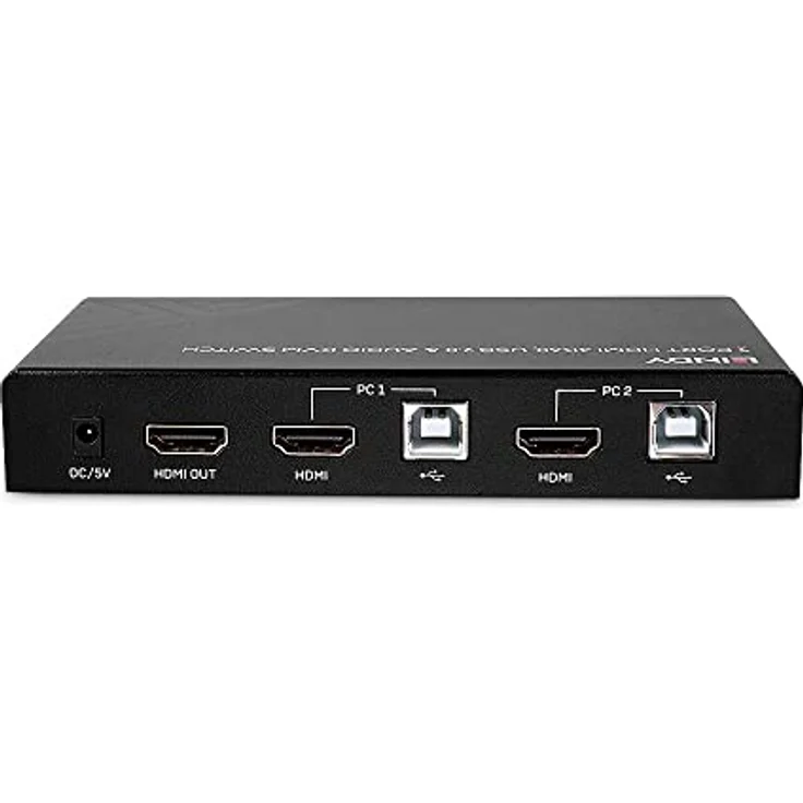 LINDY 32809 HDMI Switch und KVM 4K60, USB 2.0 und 2-Port Audio – Bild 4