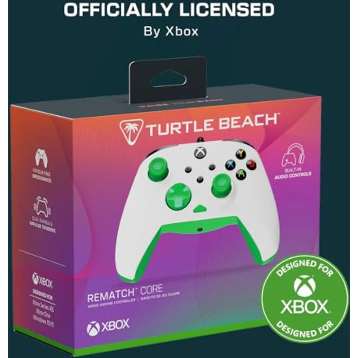Turtle Beach REMATCH CORE - Wireless Controller für Xbox Series X, anpassbare Impuls-Trigger, ergonomisches Design, Weiss-Grün – Bild 6