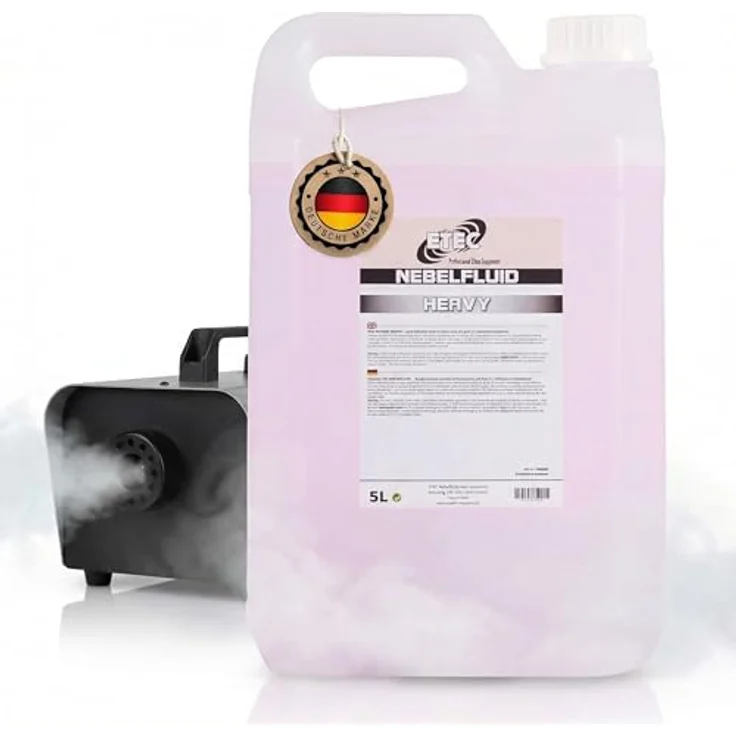 ETEC Professional Nebelfluid 5 Liter, Heavy Fog Wasserbasis Flüssigkeit für Nebelmaschinen, extrem dicht für Outdoor-Einsatz – Bild 1