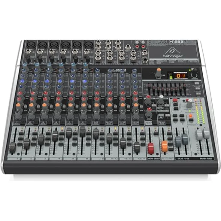 Behringer XENYX X1832USB 18-Kanal 3/2 Bus Mischpult mit XENYX Mic Preamps, 1-knob Kompressoren, 24-bit Multi-FX und USB Audio Interface – Bild 3