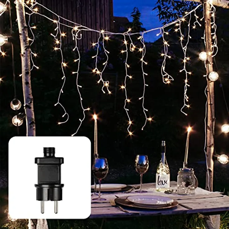 Hellum 565164 LED-Eislichtvorhang