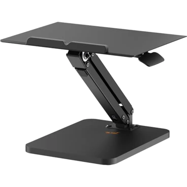 my wall HT50L, höhenverstellbarer Laptop Ständer mit Neigung bis 45°, belastbar bis 5 kg, ergonomisches Zubehör für komfortables Arbeiten
