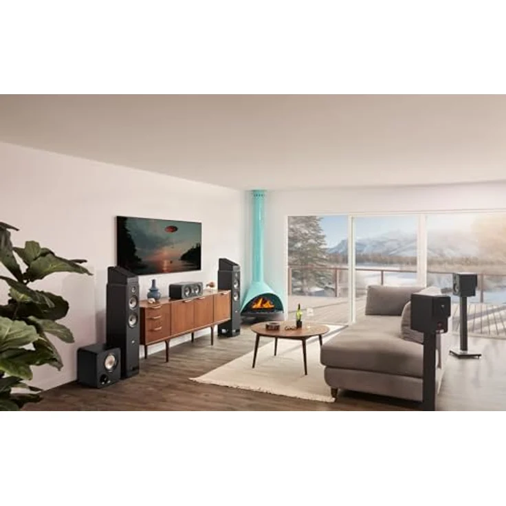 Polk Audio Signature Elite 8-Zoll-Subwoofer mit 100 Watt, nach vorne abstrahlender Tieftöner, schwarz – Bild 4